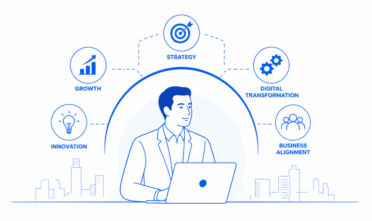 Technology Consultant for Businesses - Key visual illustration